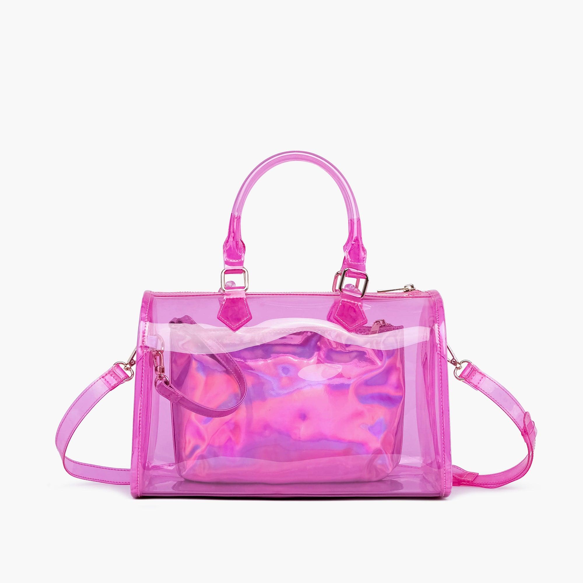 Iced Out Hologram Clear Satchel Bag