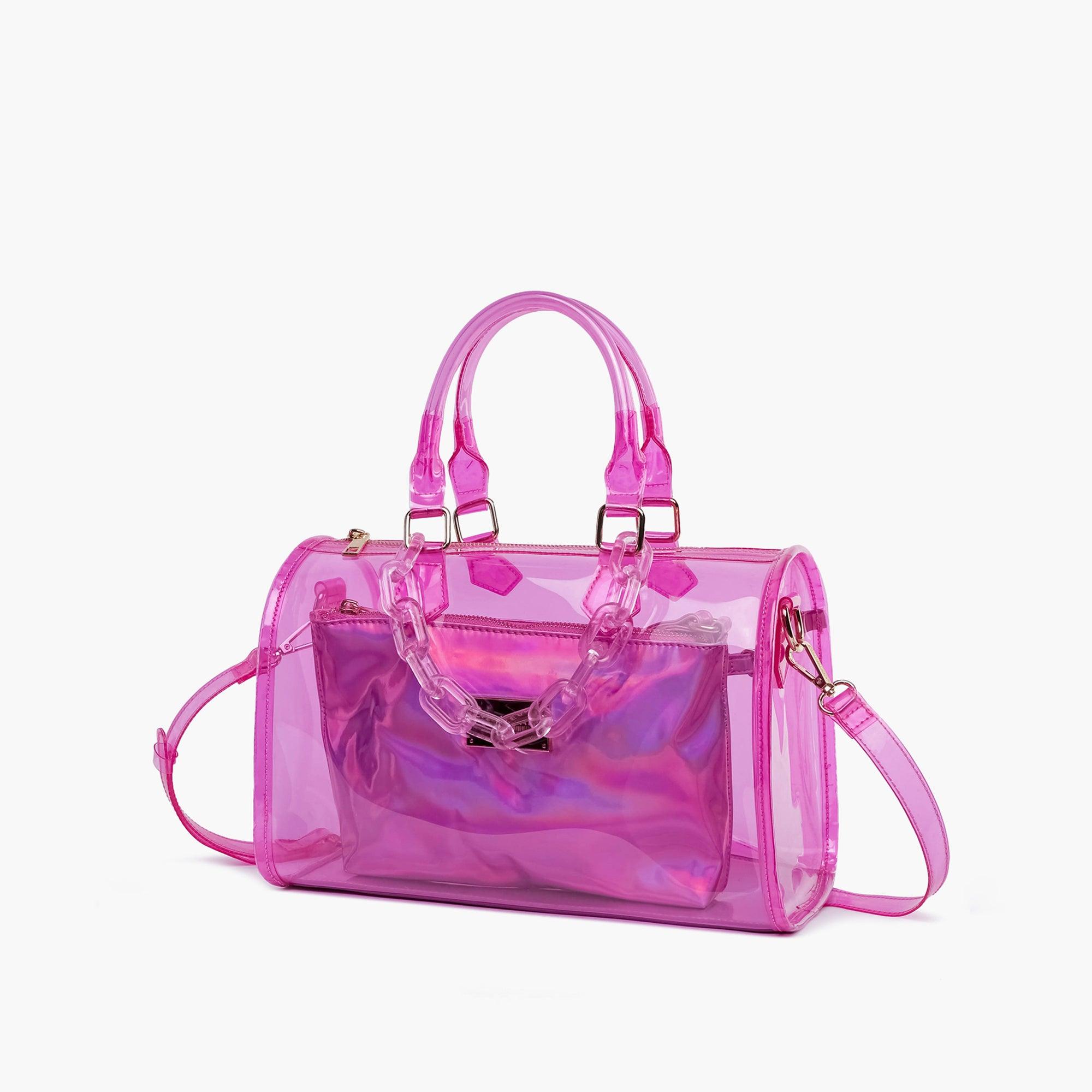 Iced Out Hologram Clear Satchel