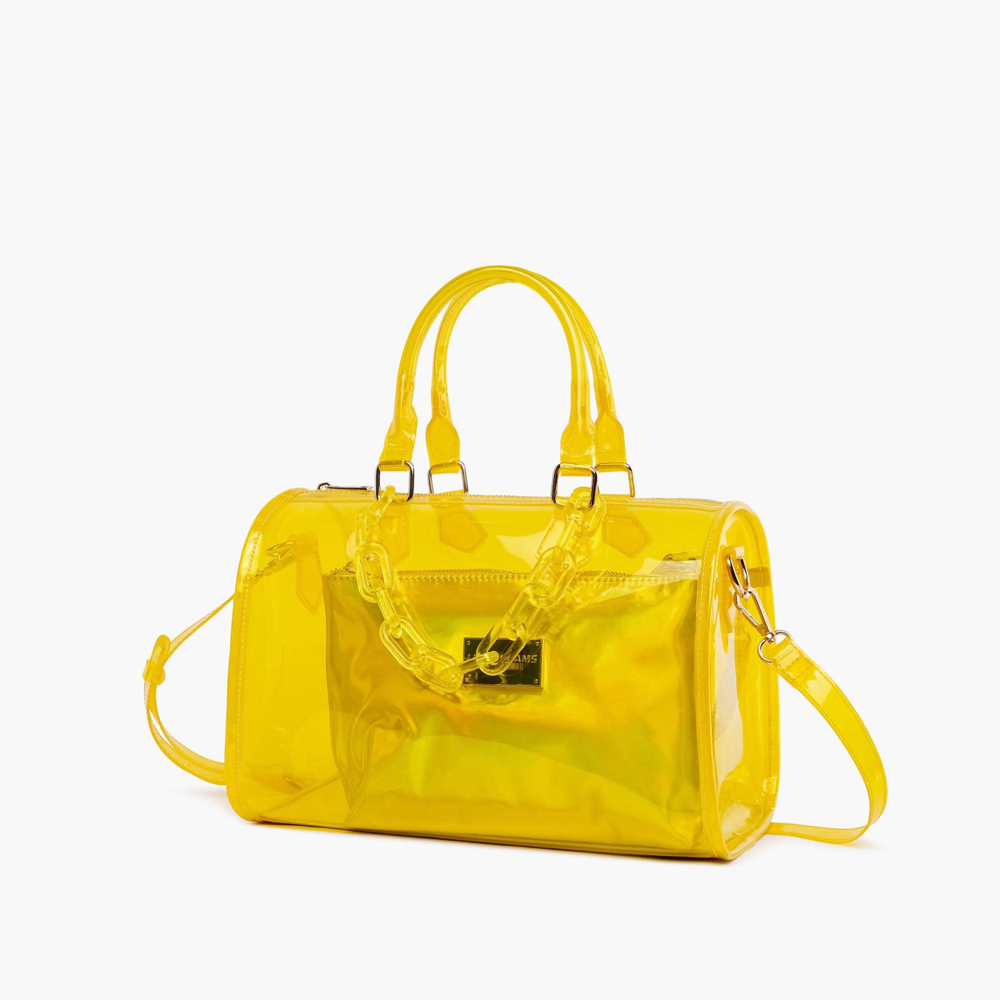 Iced Out Hologram Clear Satchel Crossbody Bag