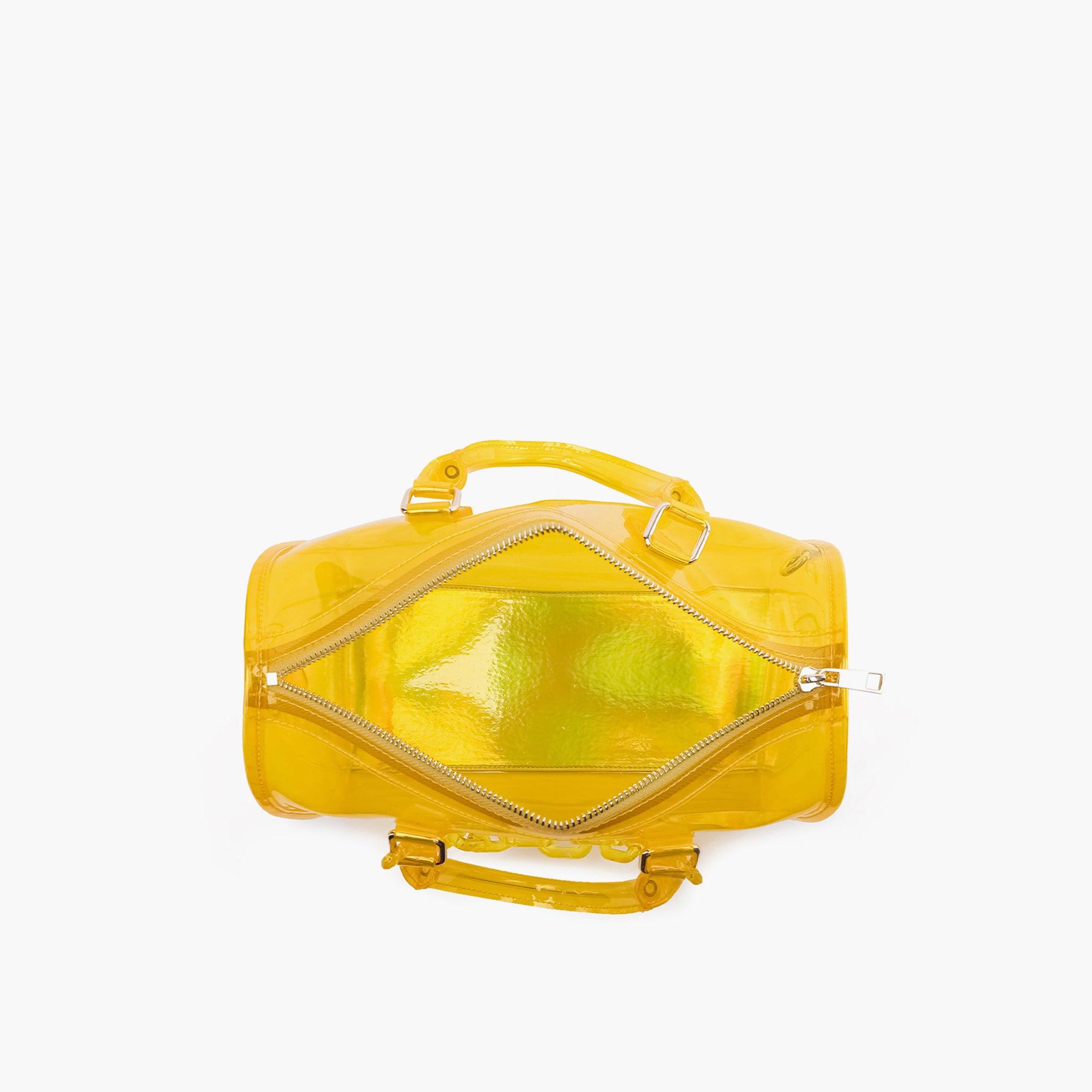 Iced Out Hologram Clear Satchel Crossbody Bag