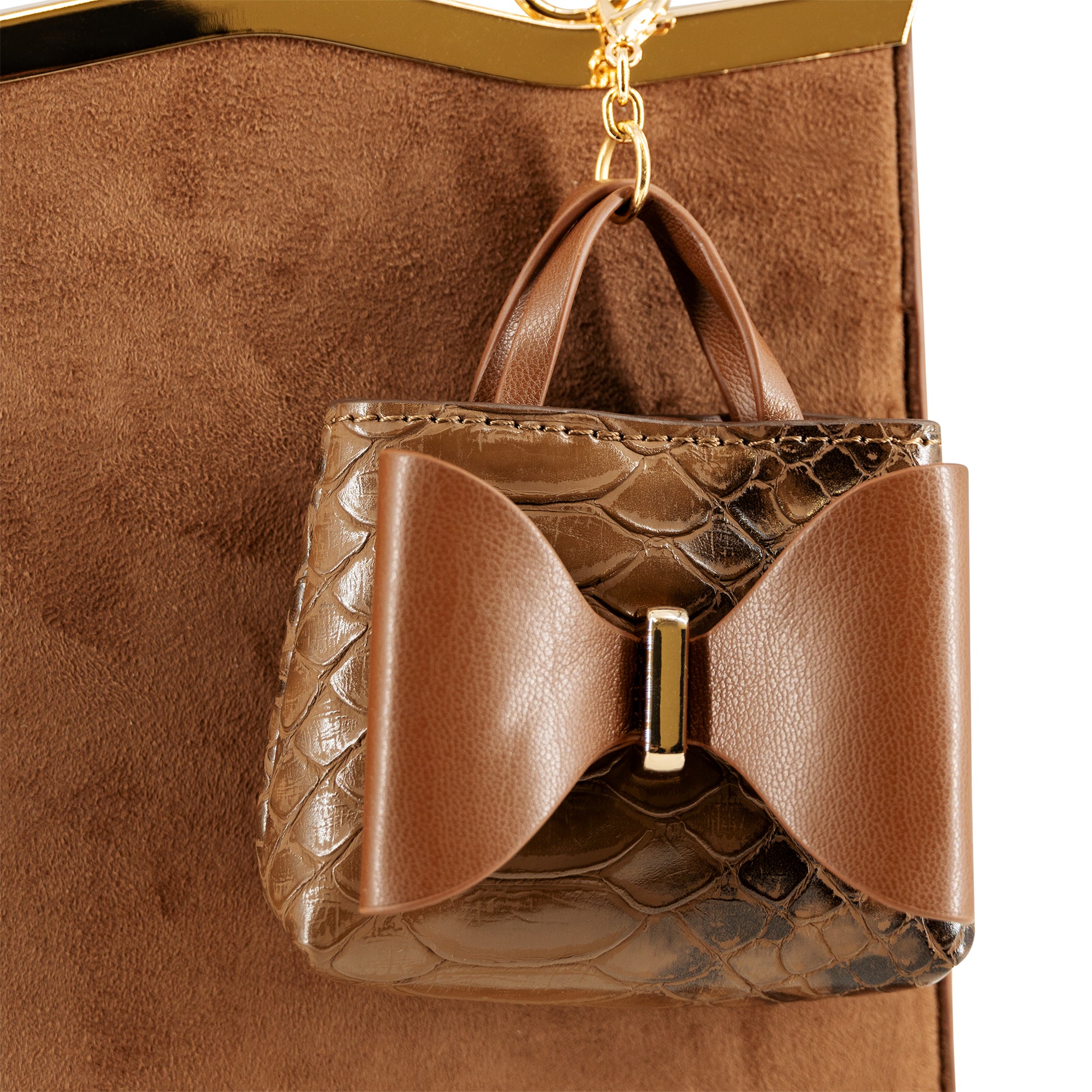 Ramona Suede Mini Charm Crossbody Bag