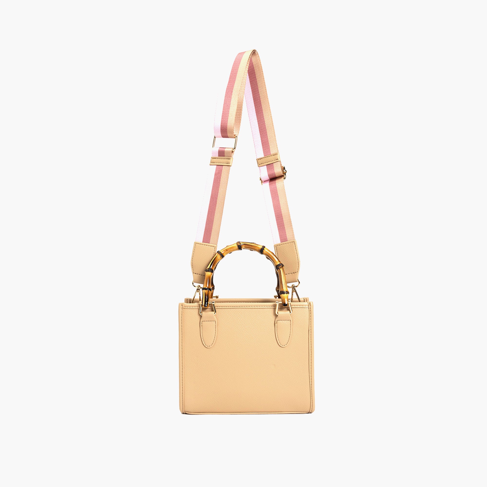 The Kate Wooden Handle Strap Satchel
