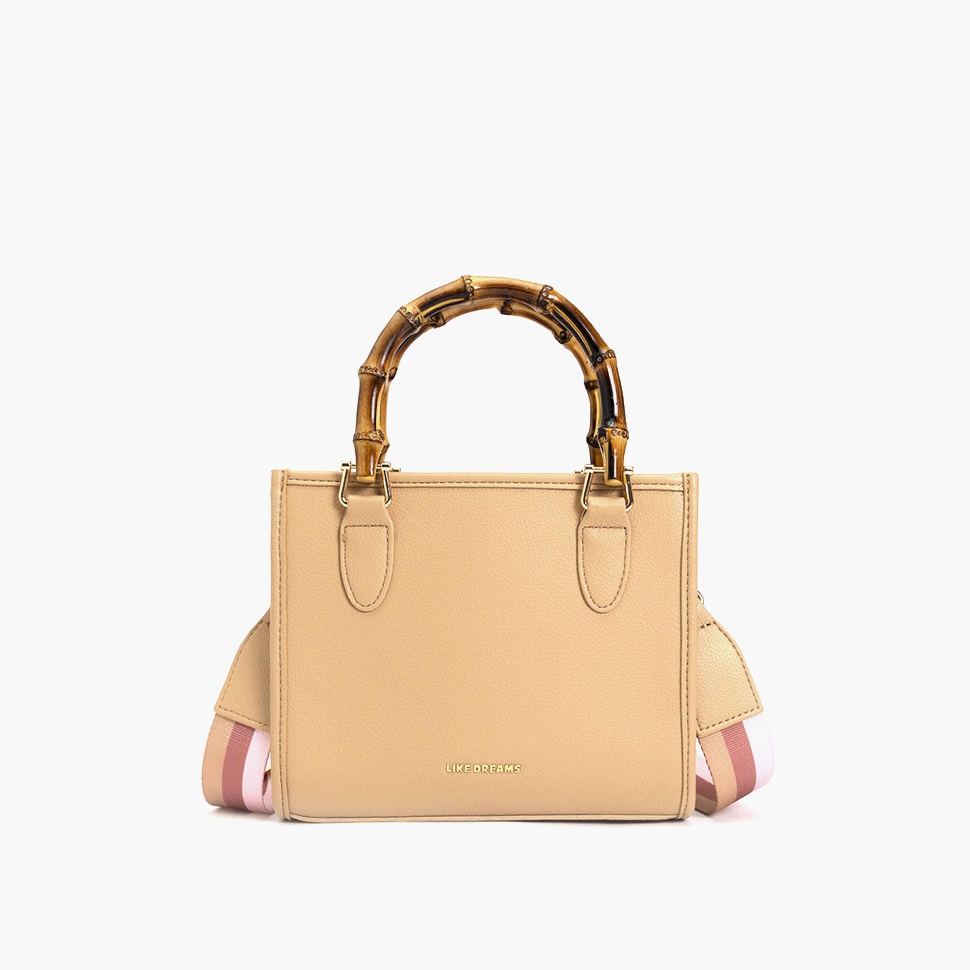 The Kate Wooden Handle Strap Satchel