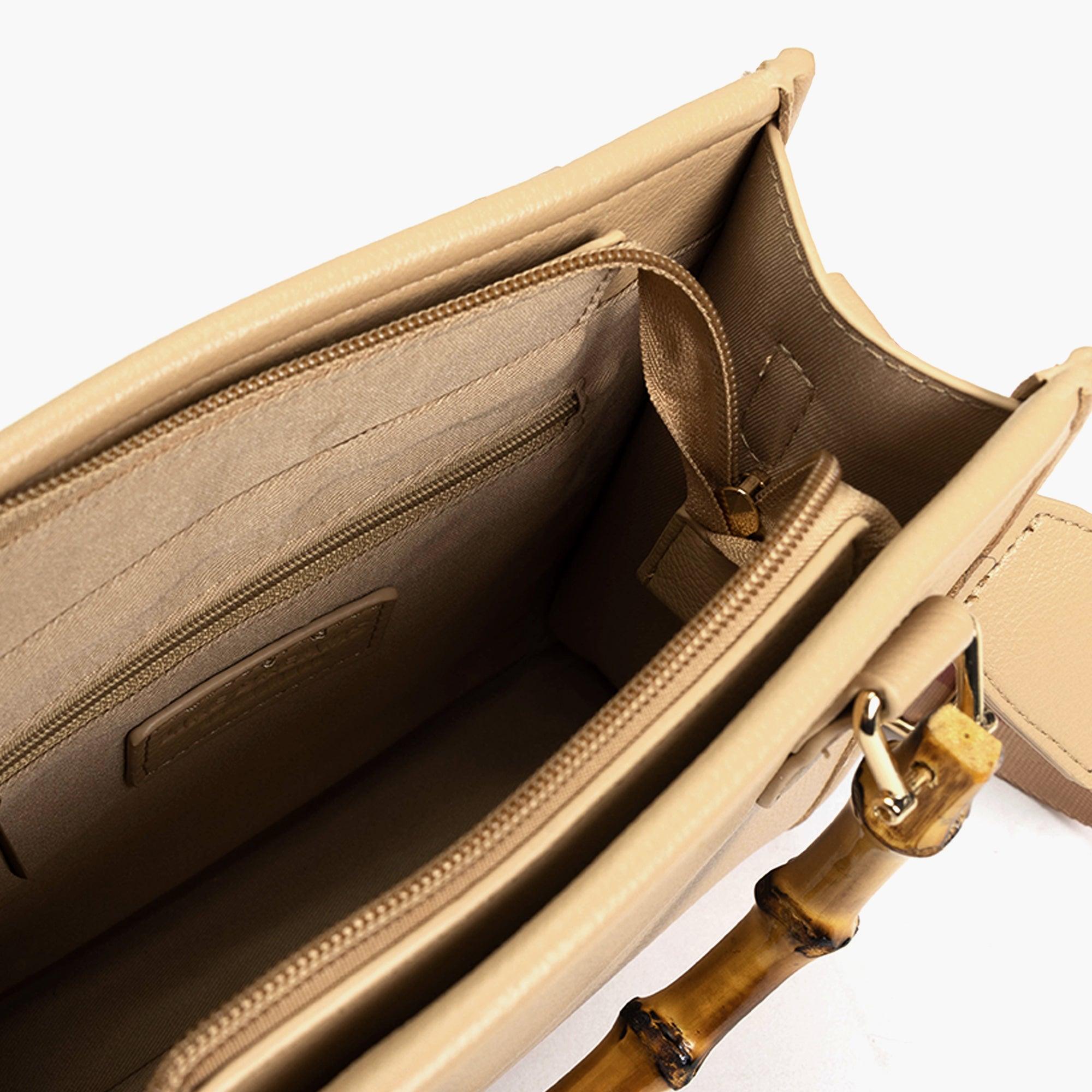 The Kate Wooden Handle Strap Satchel