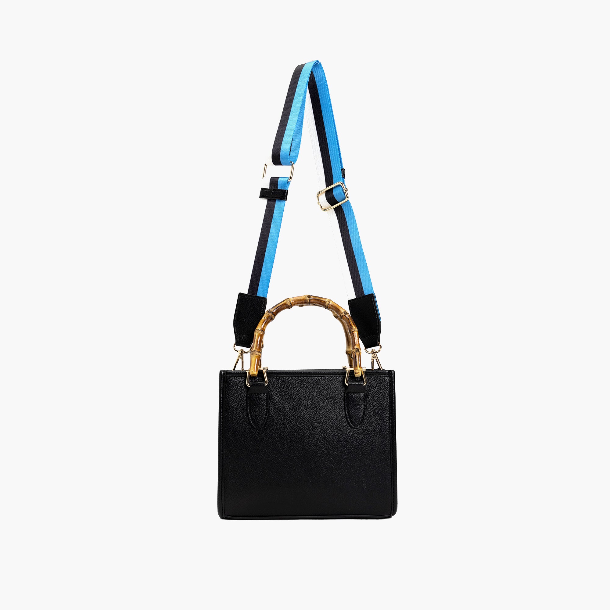 The Kate Wooden Handle Strap Satchel Bag
