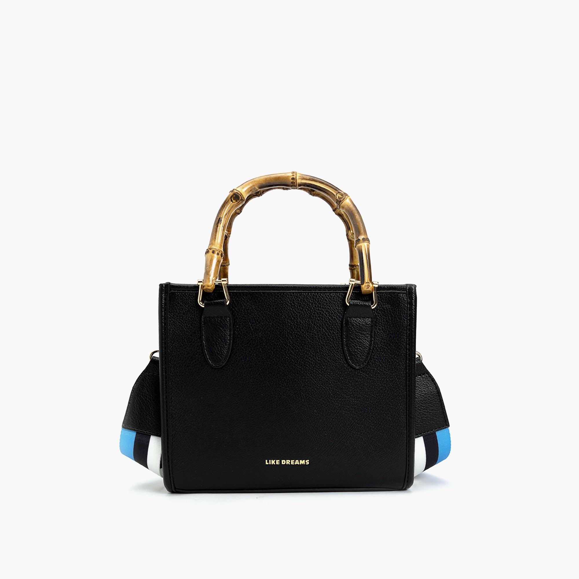 The Kate Wooden Handle Strap Satchel