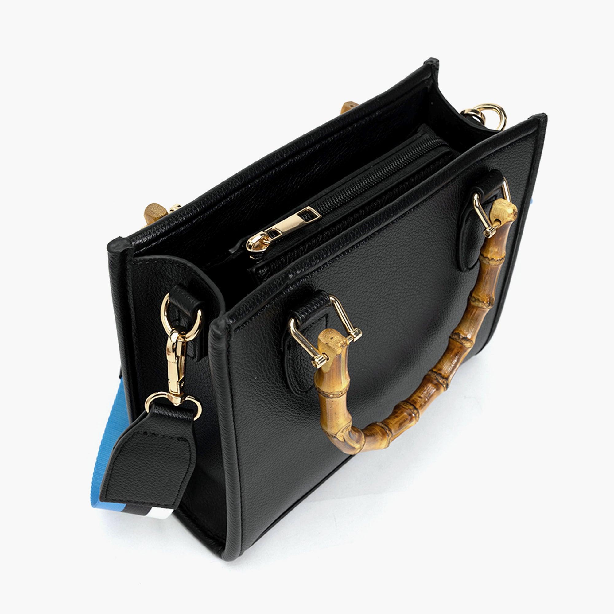 The Kate Wooden Handle Strap Satchel