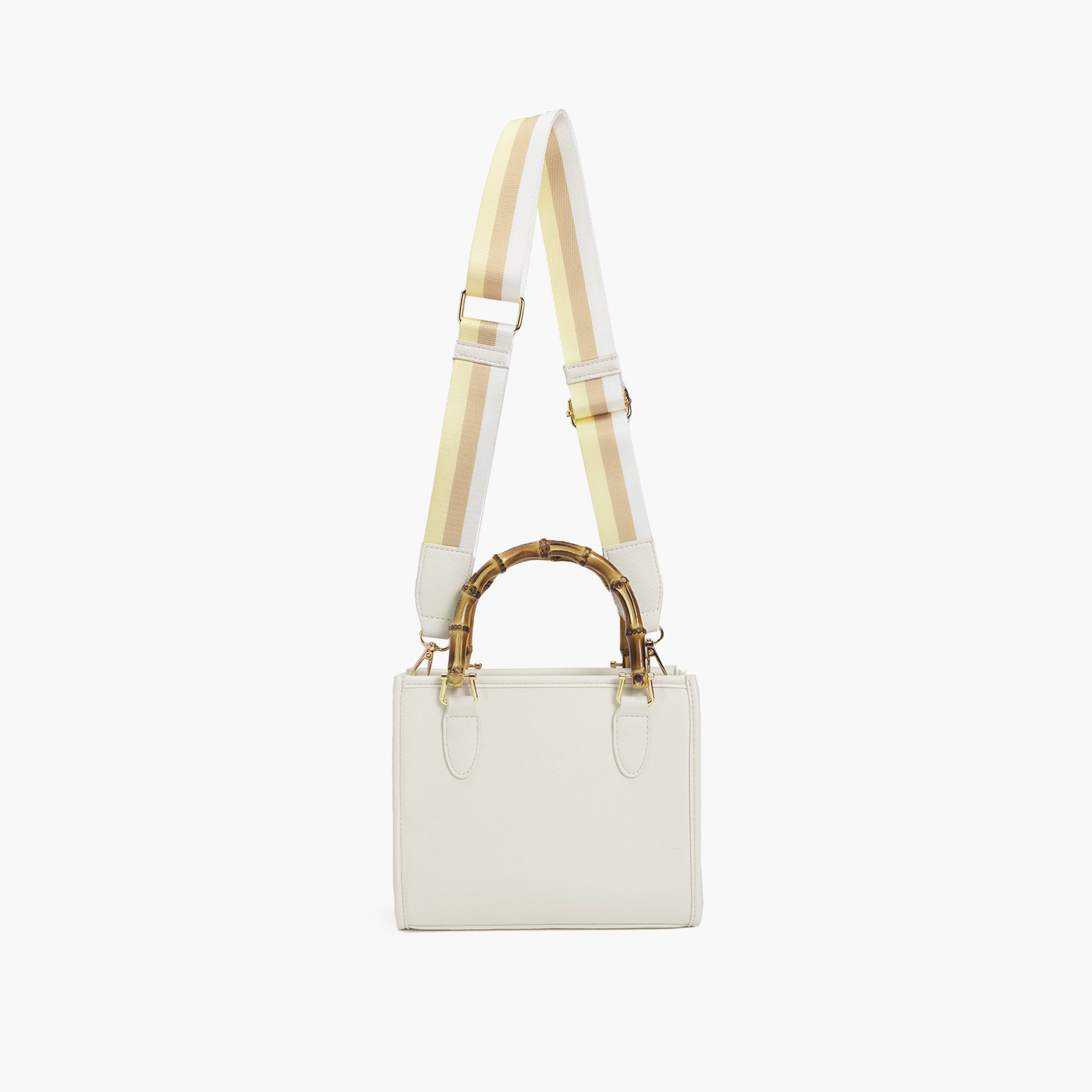 The Kate Wooden Handle Strap Satchel Bag