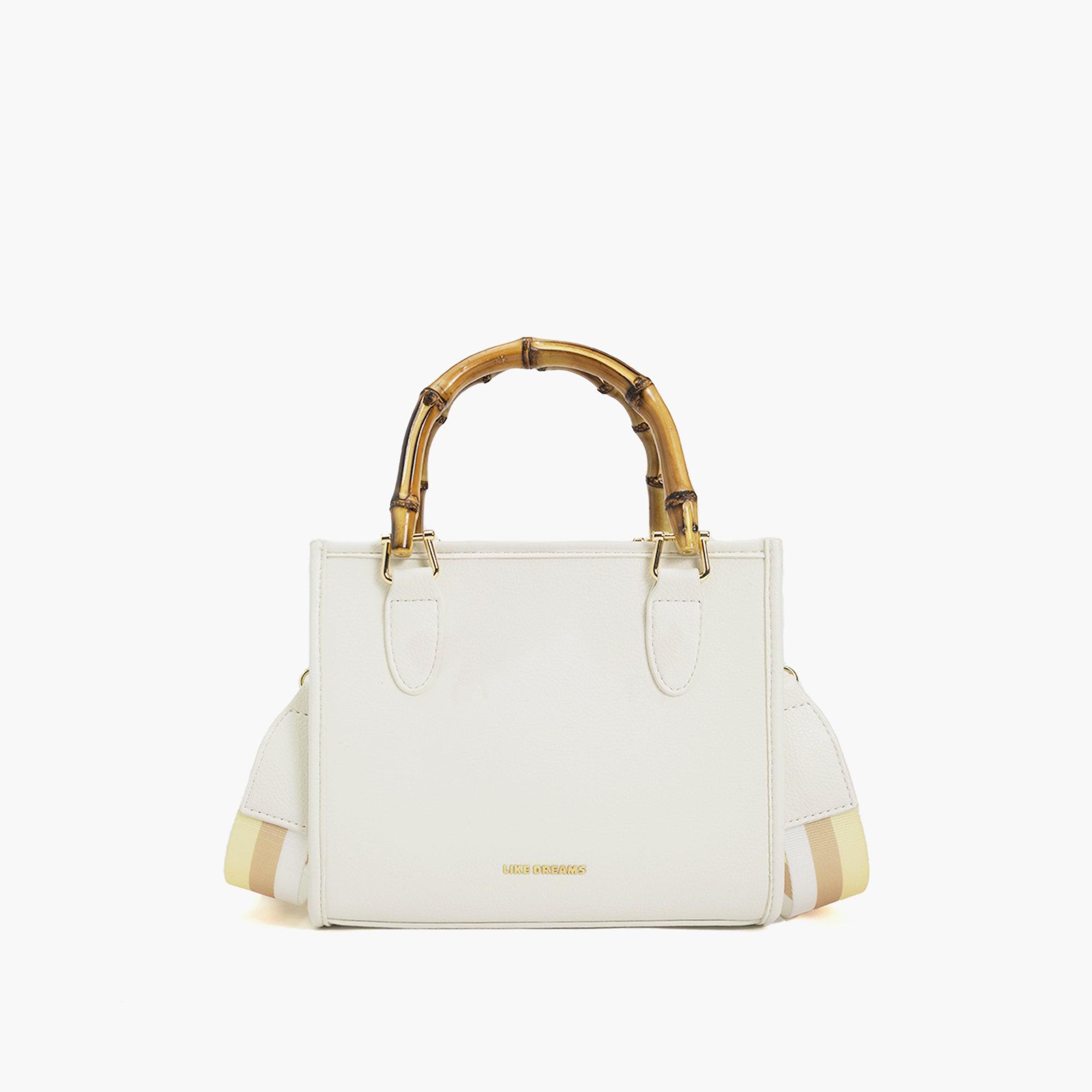 The Kate Wooden Handle Strap Satchel
