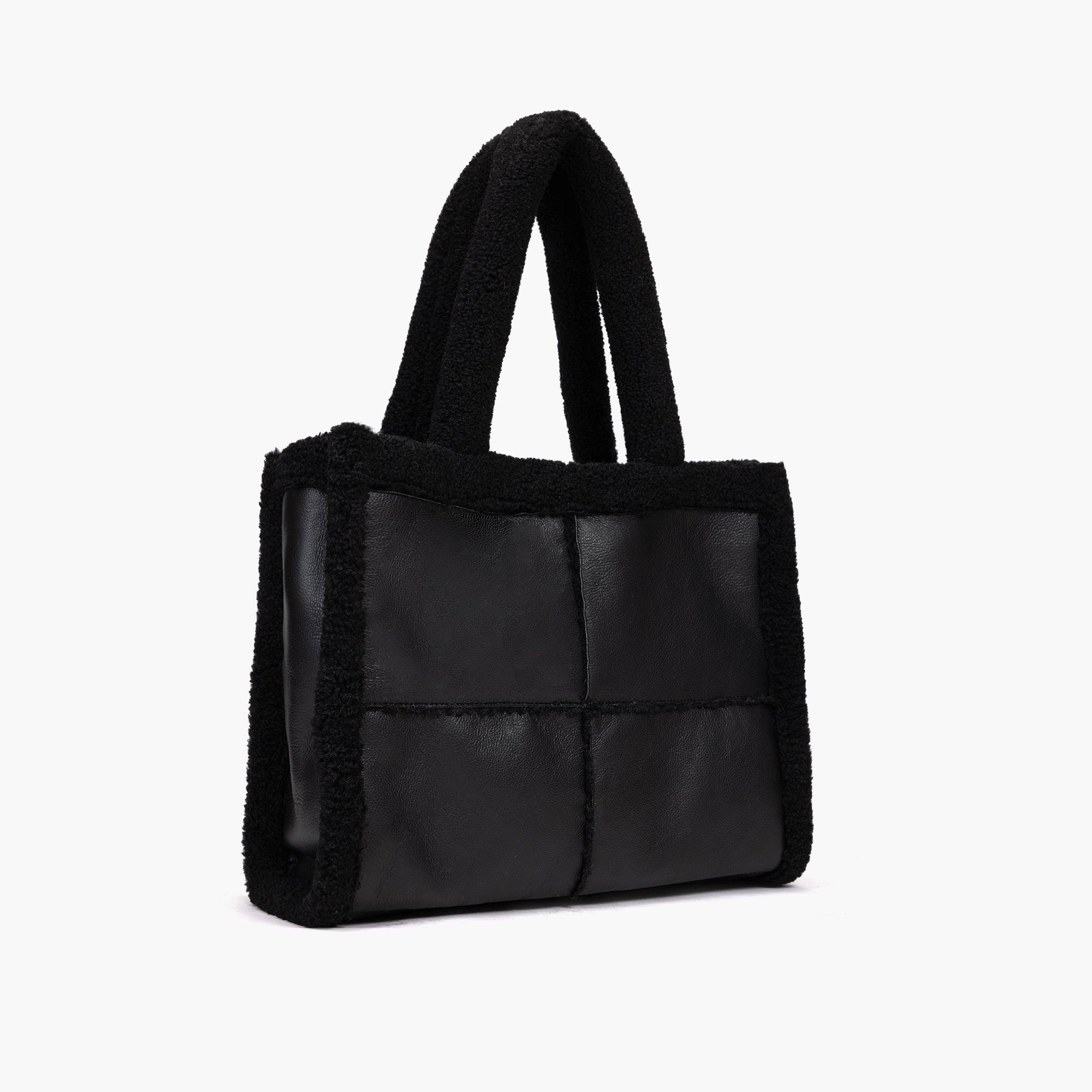 Black sherpa purse Clearance