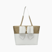 Daisy Bow Dual  Vegan Tote Bag