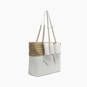 Daisy Bow Dual  Vegan Tote Bag