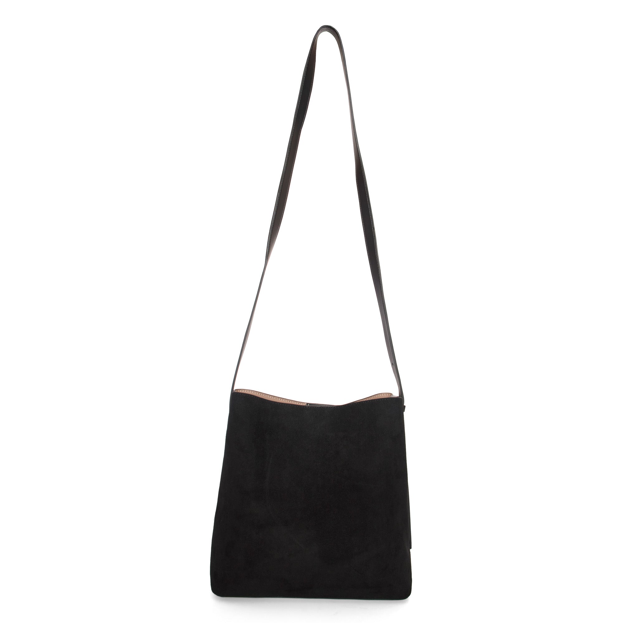Midnight Quilted Suede Mini Tote Bag