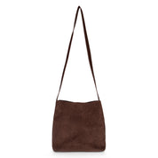 Midnight Quilted Suede Mini Tote Bag