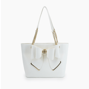 Aubrey Bow Vegan Tote Bag
