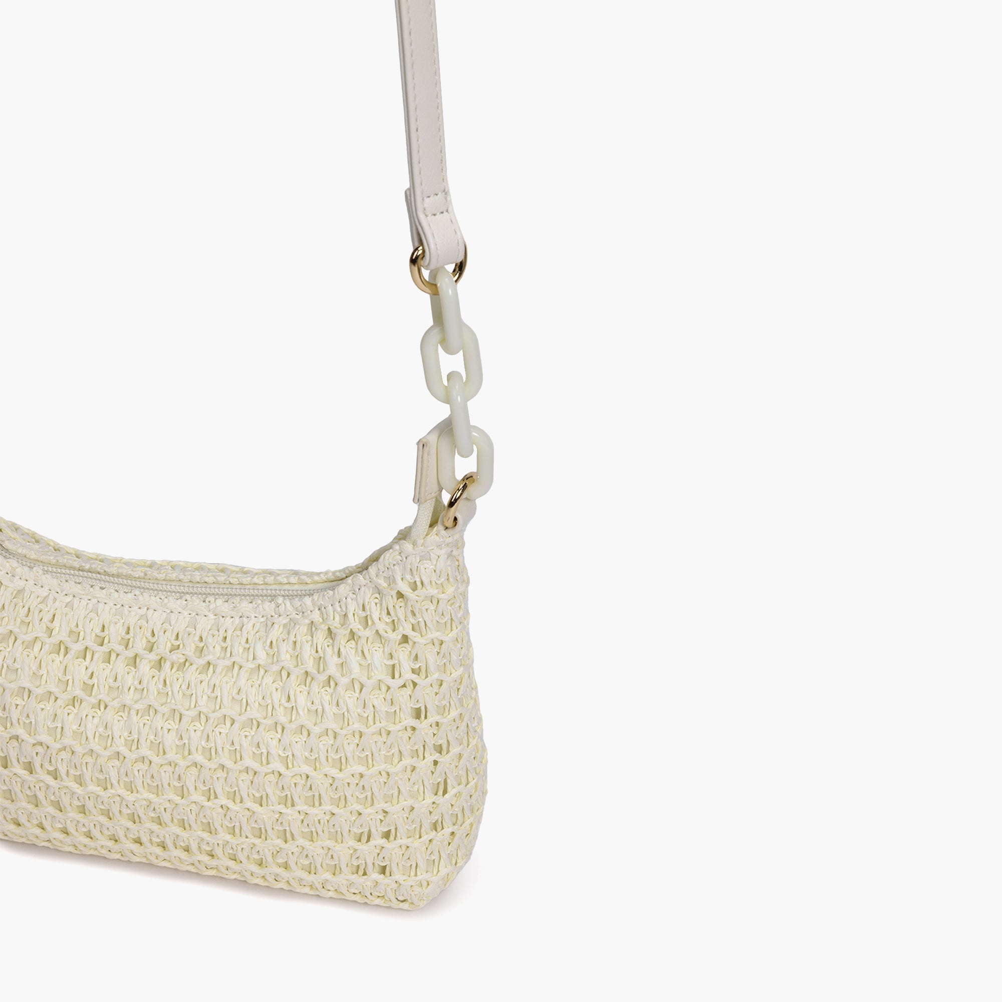Seaside Mesh Straw Shoulder
