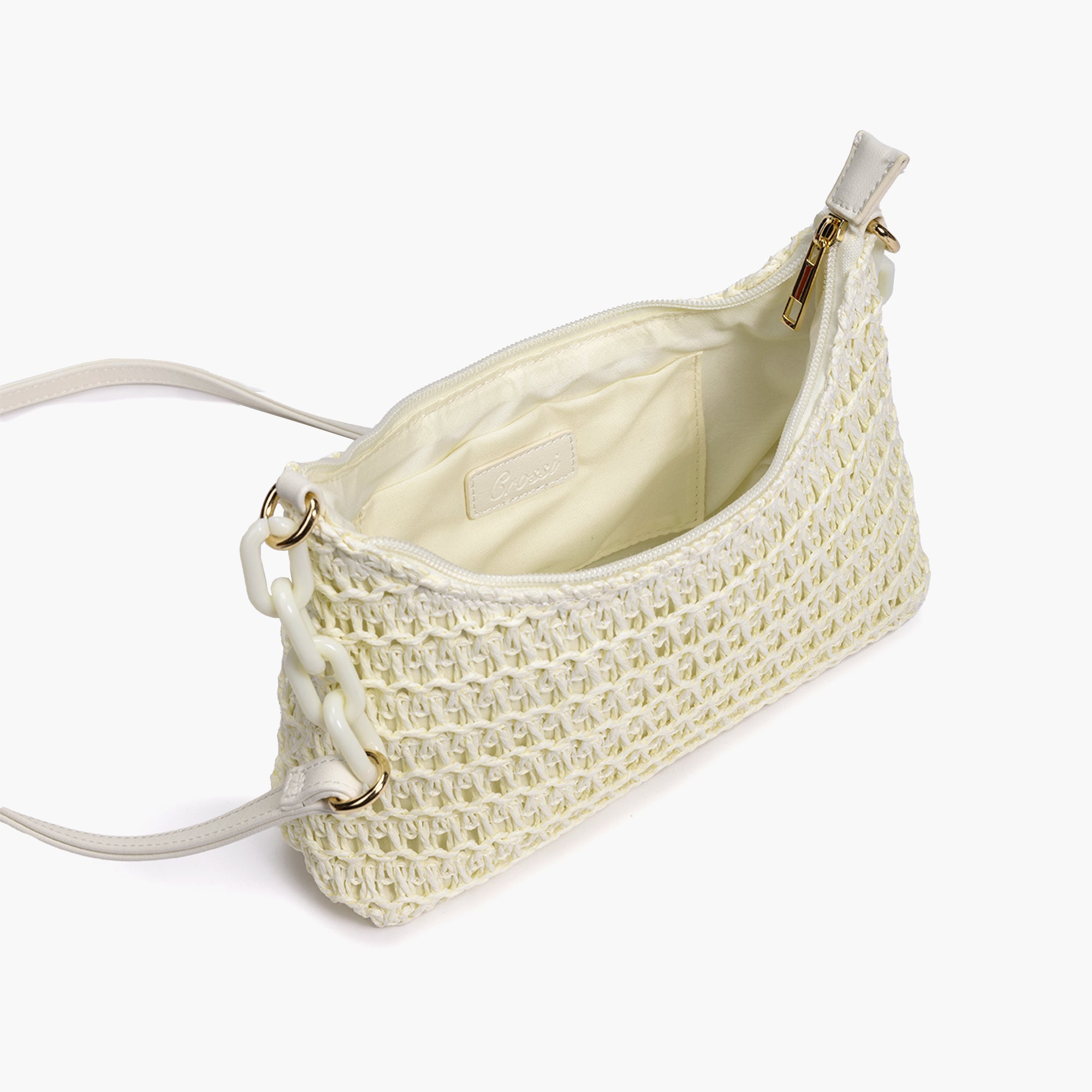 Seaside Mesh Straw Shoulder