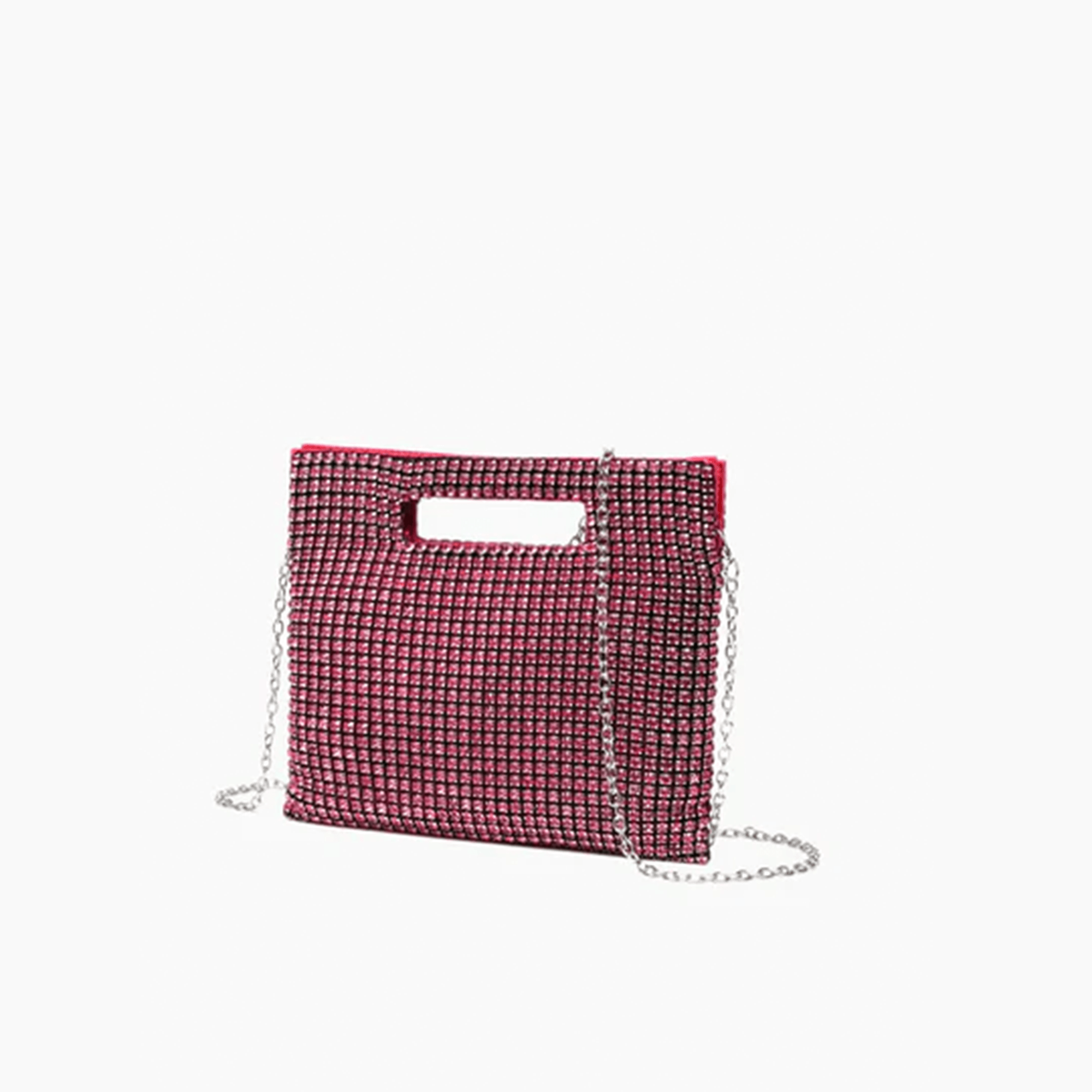 Vivienne Rhinestone Night Envelope Clutch Bag
