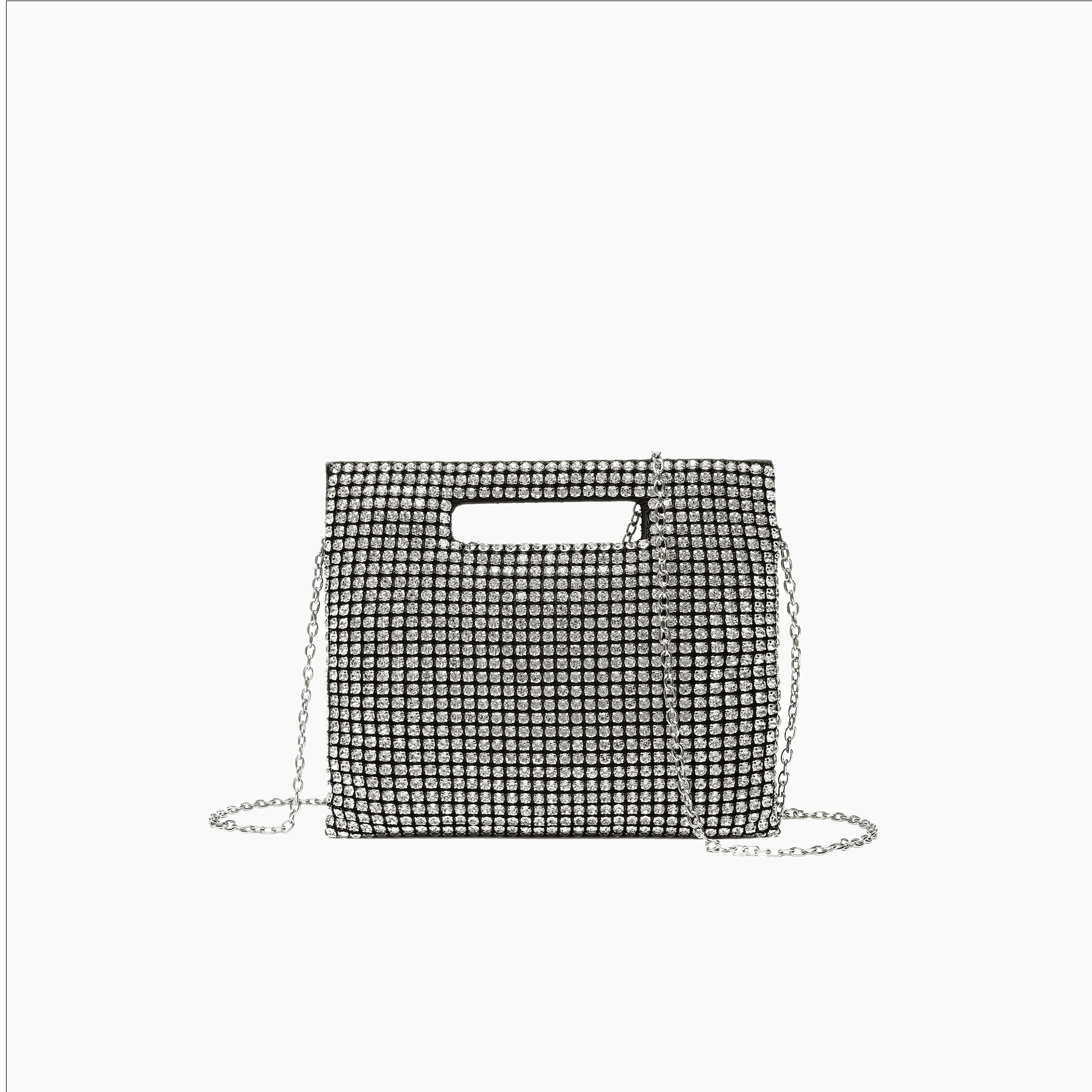 Vivienne Rhinestone Night Envelope Clutch Bag