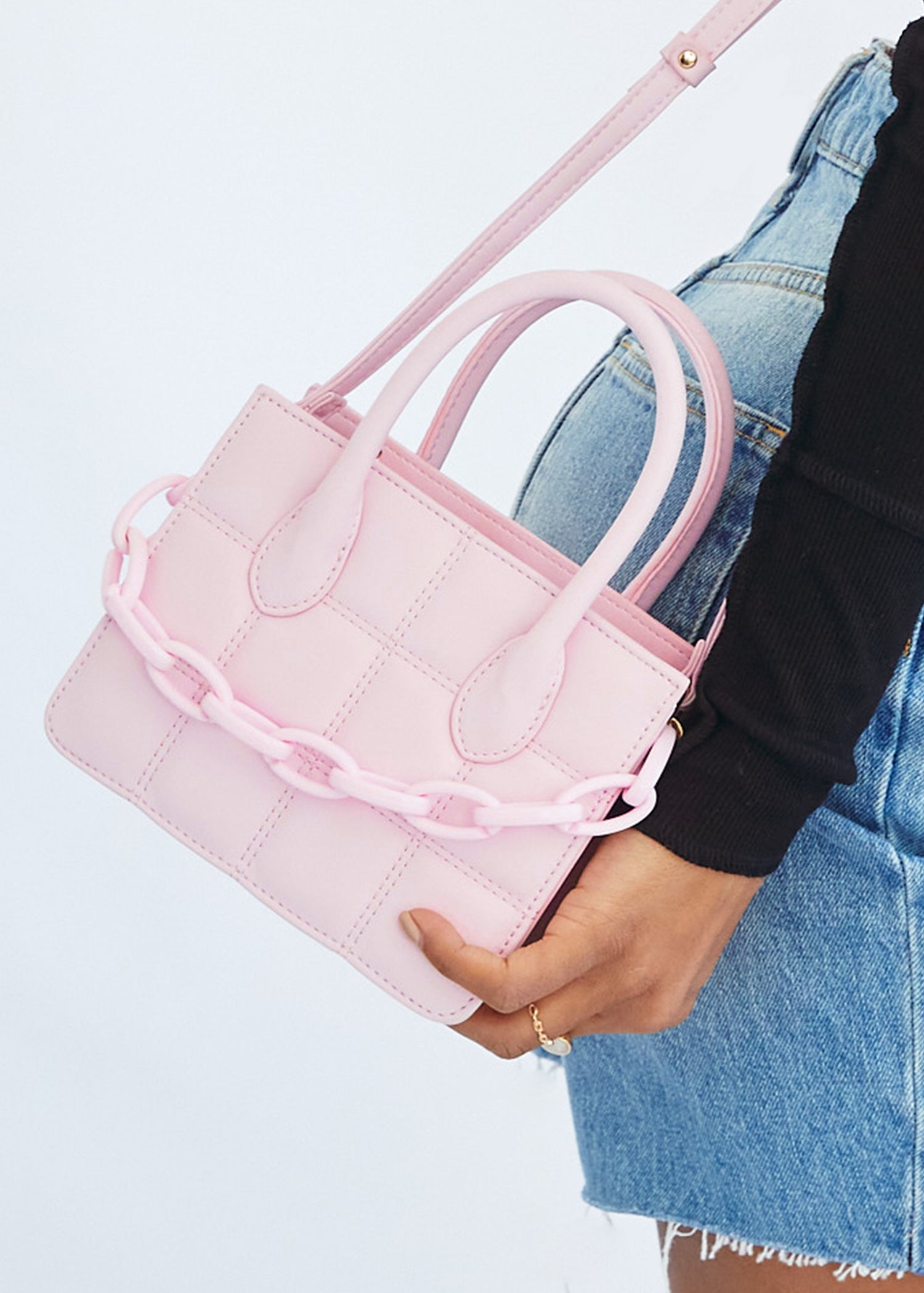 Kylie Mini Quilted Crossbody Purse