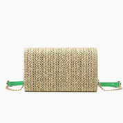 Bonnie Straw Wallet Bowtie Crossbody Bag