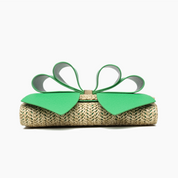 Bonnie Straw Wallet Bowtie Crossbody Bag