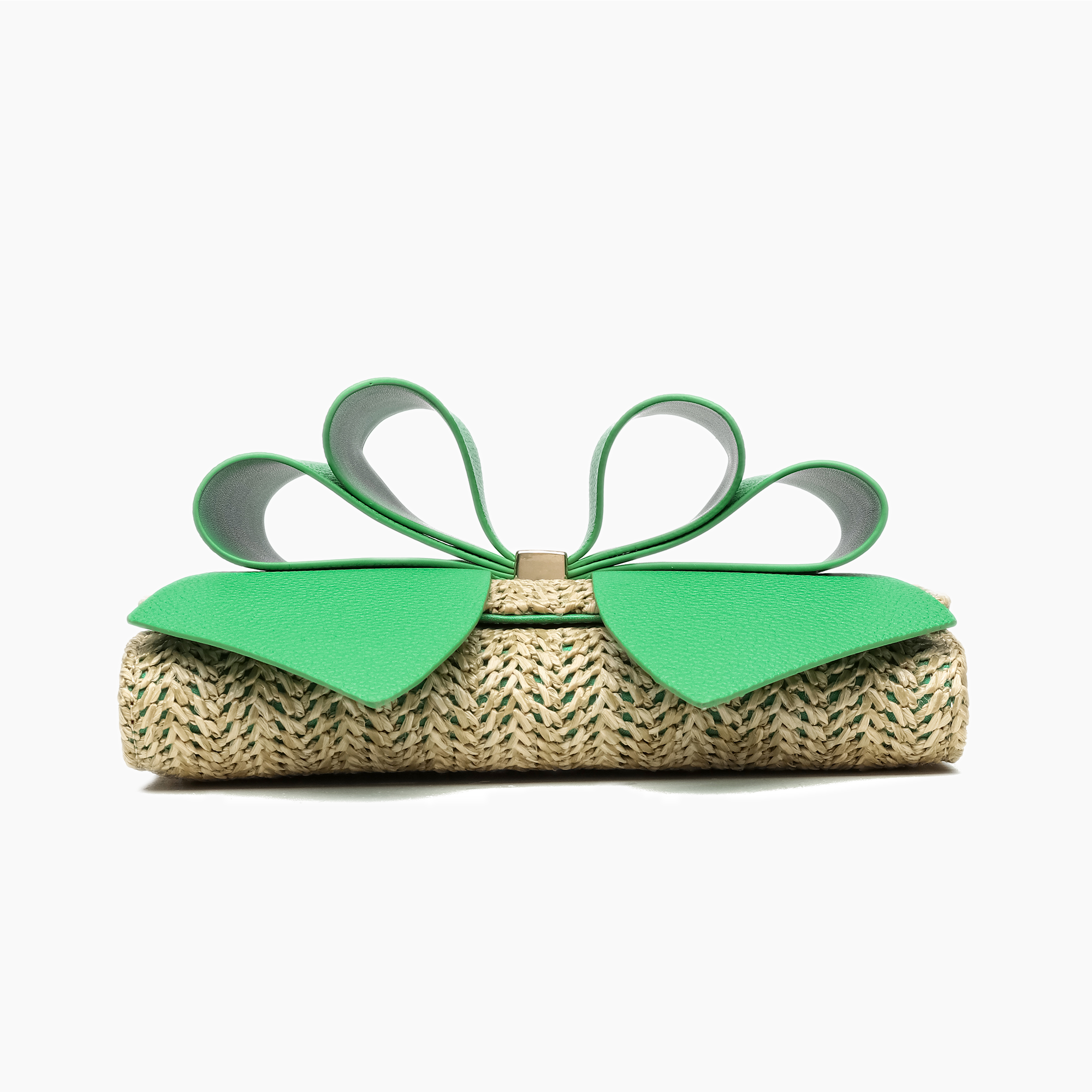 Bonnie Straw Wallet Bowtie Crossbody Bag