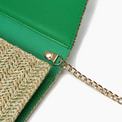 Bonnie Straw Wallet Bowtie Crossbody Bag