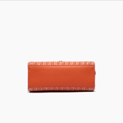 Neo Pastel Straw Crossbody Bag Orange