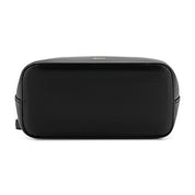 Crossi Bow Embossed Small Crossbody Bag in Black, bottom view