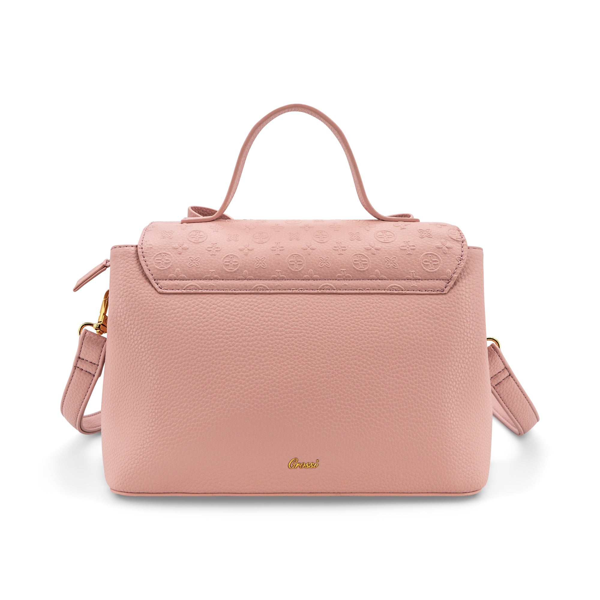 Crossi Bow Embossed Small Crossbody Bag