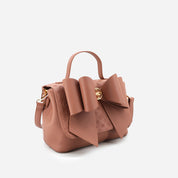 Crossi Bow Embossed Small Crossbody Bag