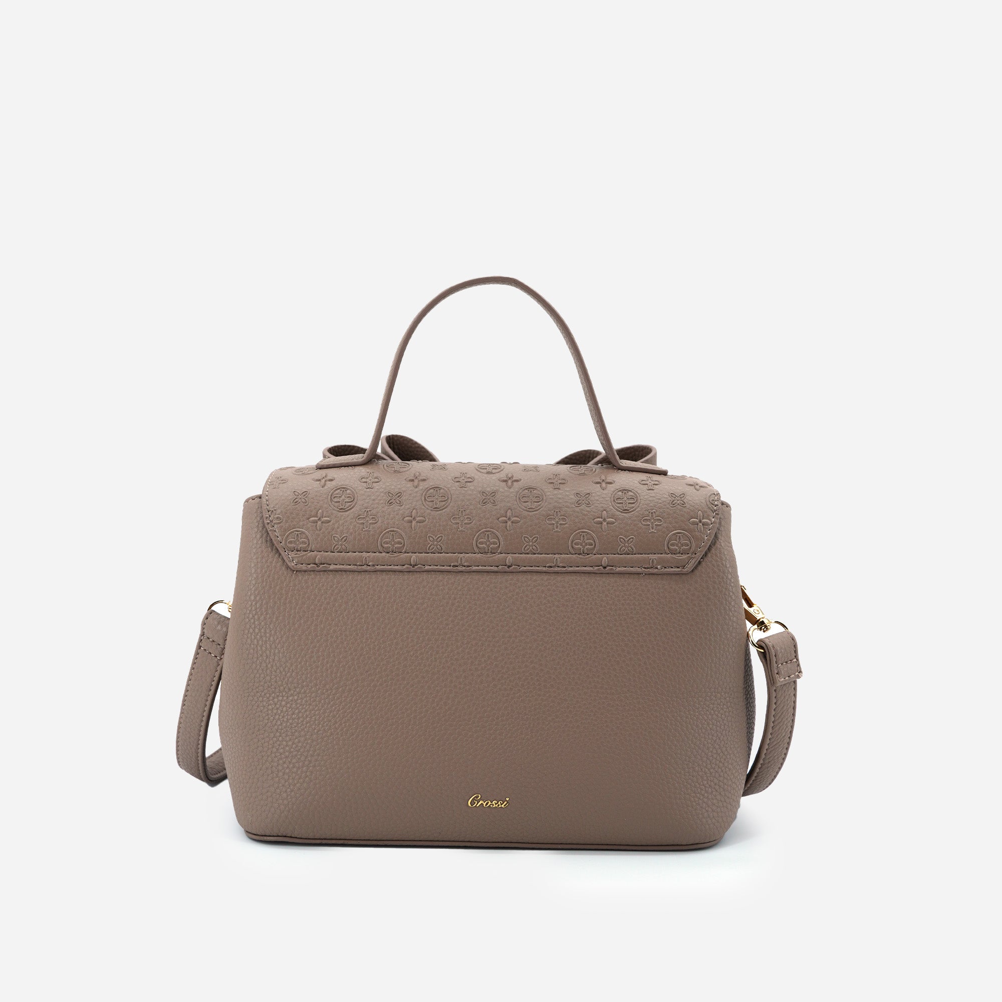 Crossi Bow Embossed Small Crossbody Bag