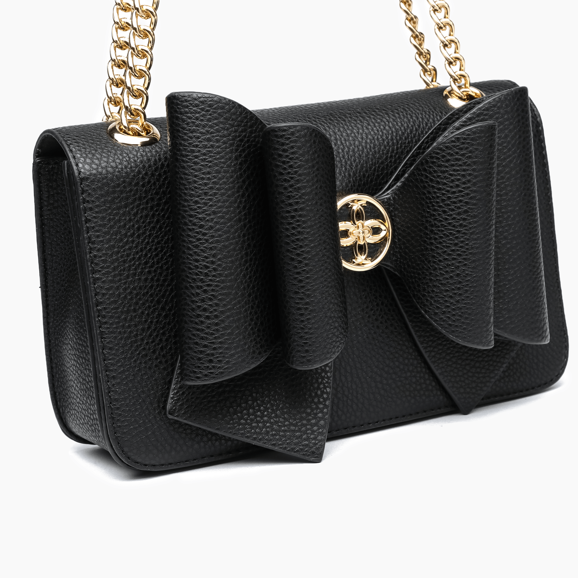 Petal Bow Dual Vegan Crossbody Bag