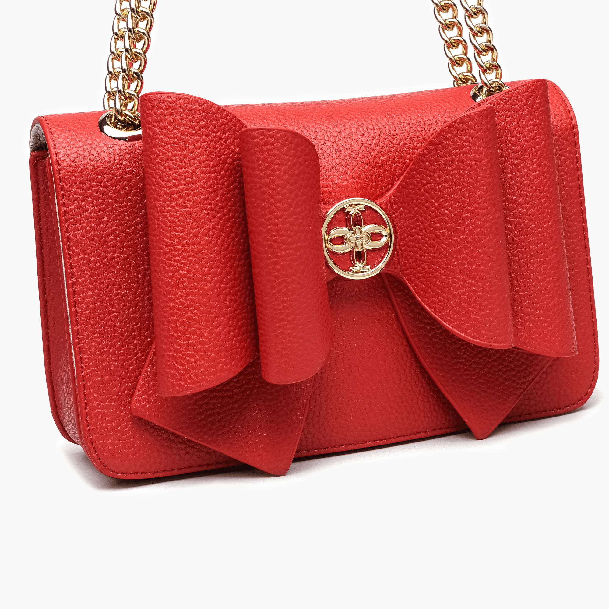 Petal Bow Dual Vegan Crossbody Bag