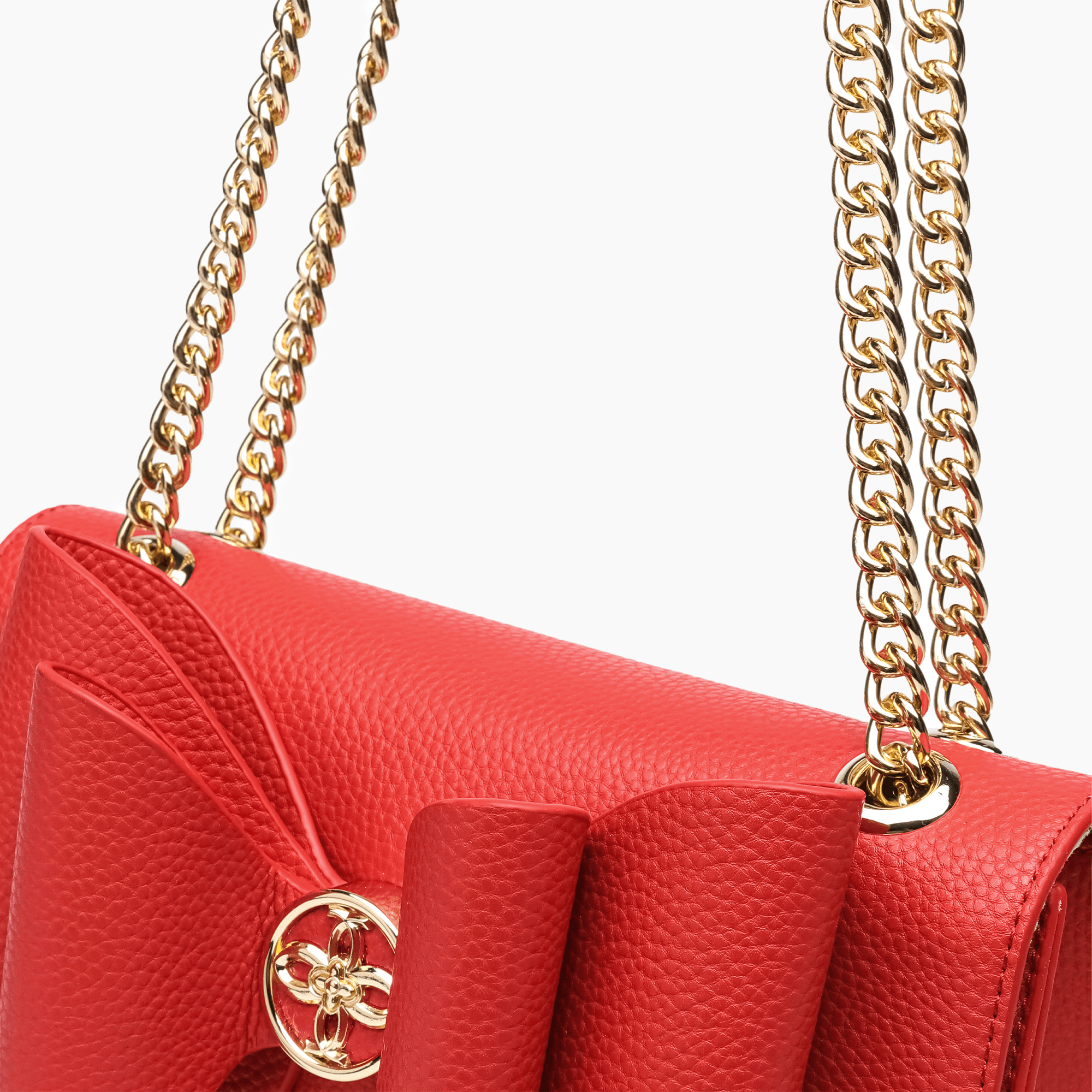 Petal Bow Dual Vegan Crossbody Bag
