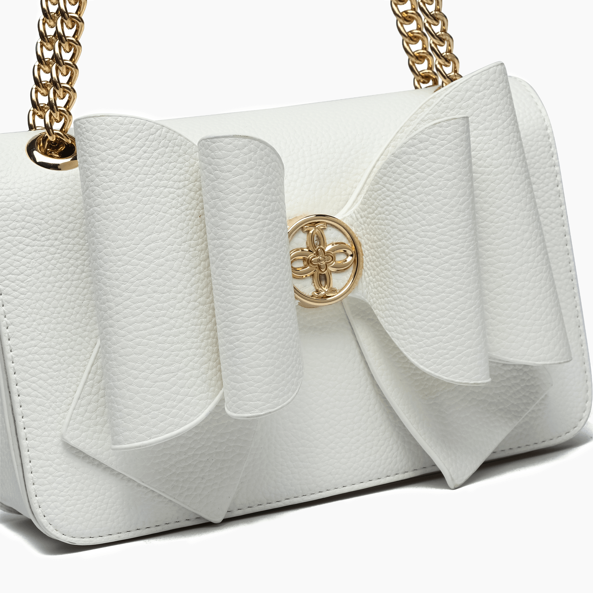 Petal Bow Dual Vegan Crossbody Bag