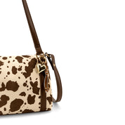 Soe Cow Print Crossbody Bag