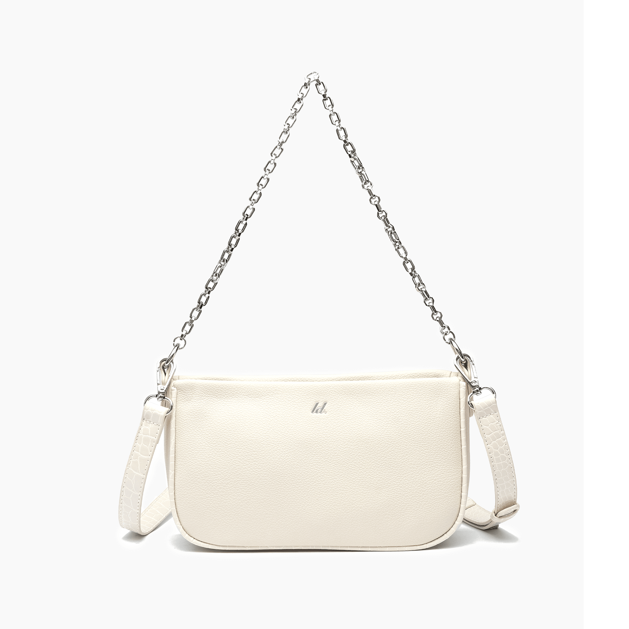 Like Dreams Jolie Pebble Convertible Crossbody Bag Ivory