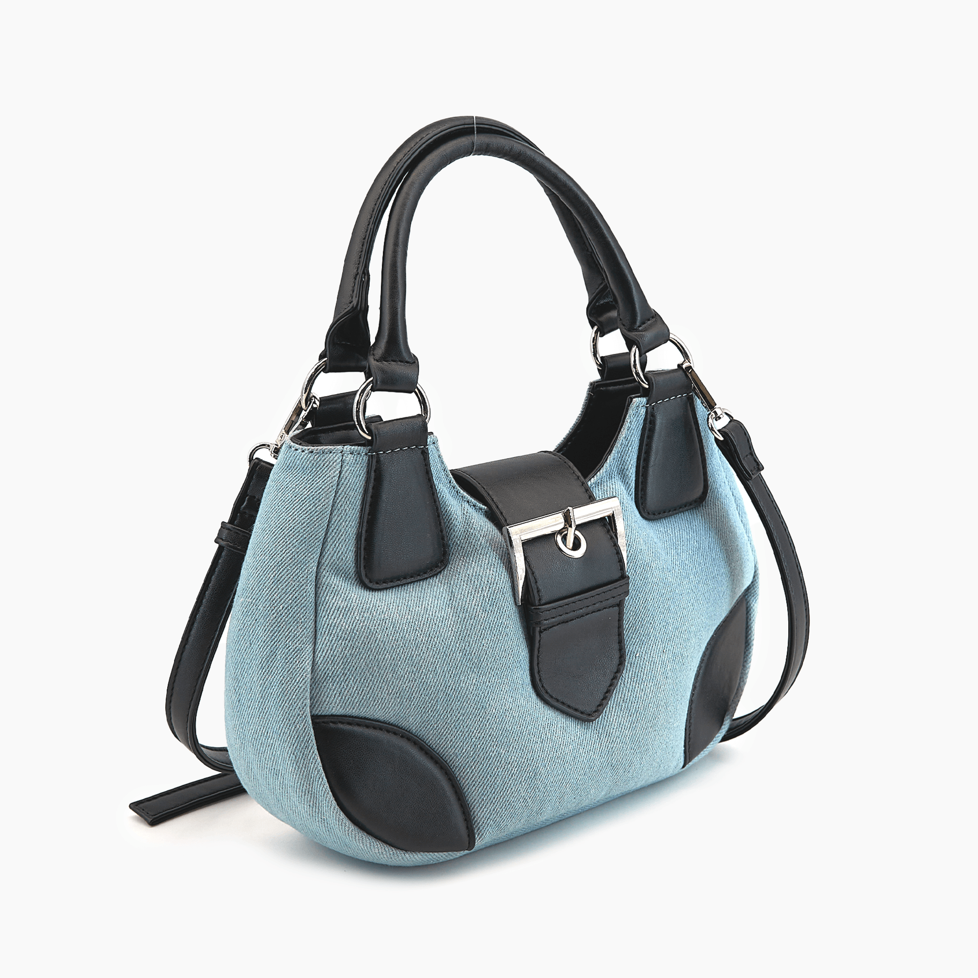 Denim Plush Y2K Top Handle Crossbody Bag LIKE DREAMS