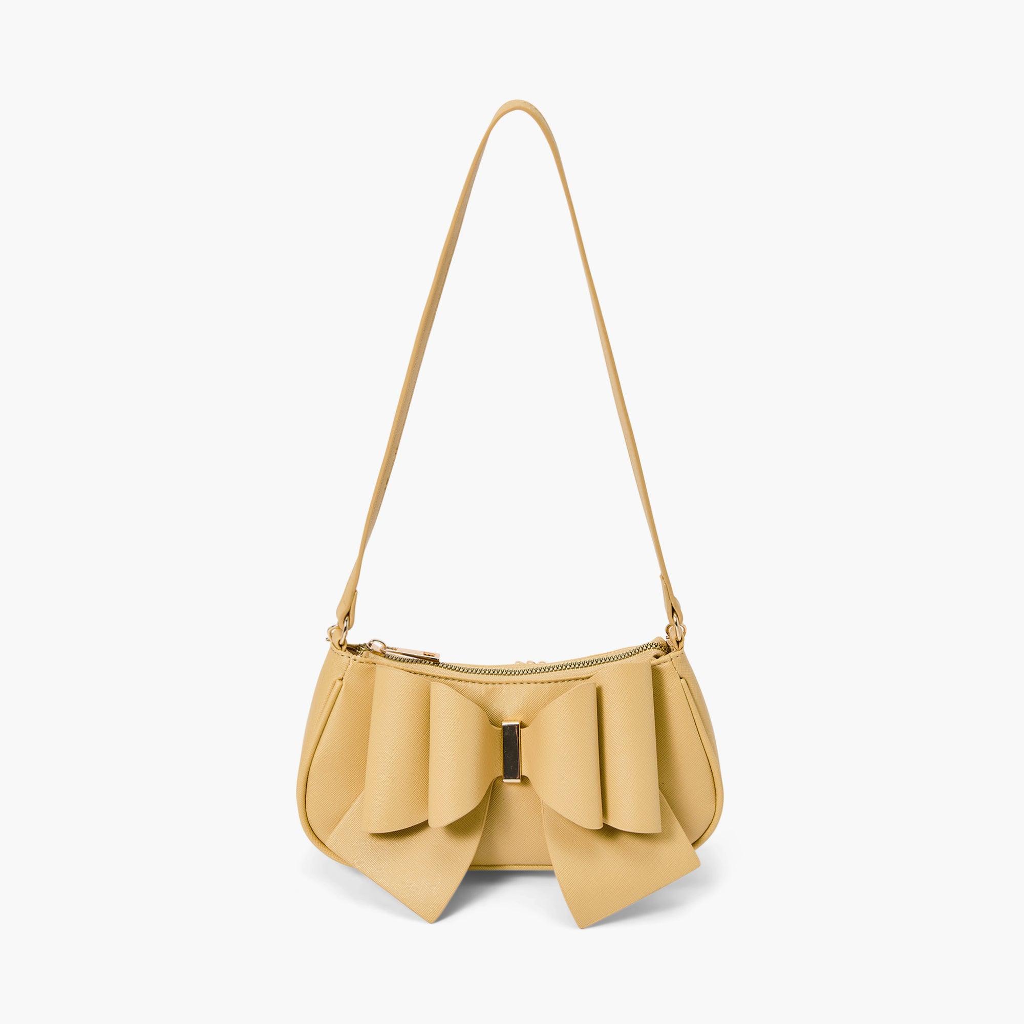 Vegan Bow Baguette Mini Crossbody Bag | LIKE DREAMS