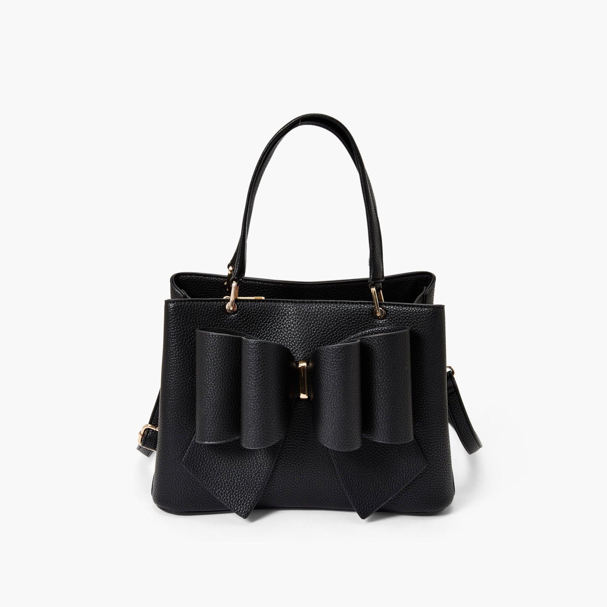Jenna Bow Vegan Satchel Crossbody Bag