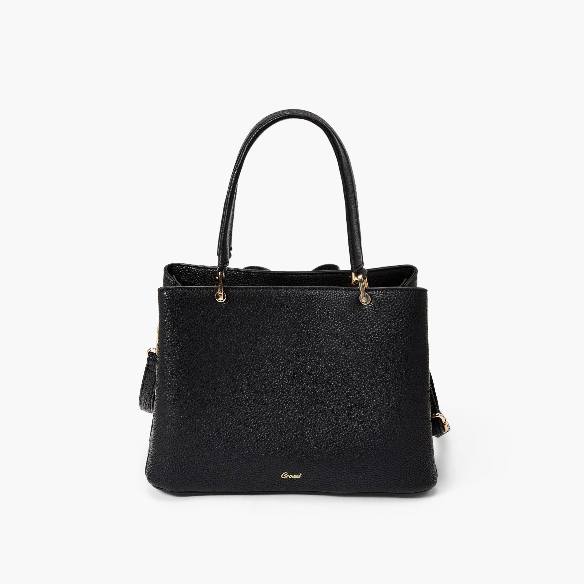 Jenna Bow Vegan Satchel Crossbody Bag