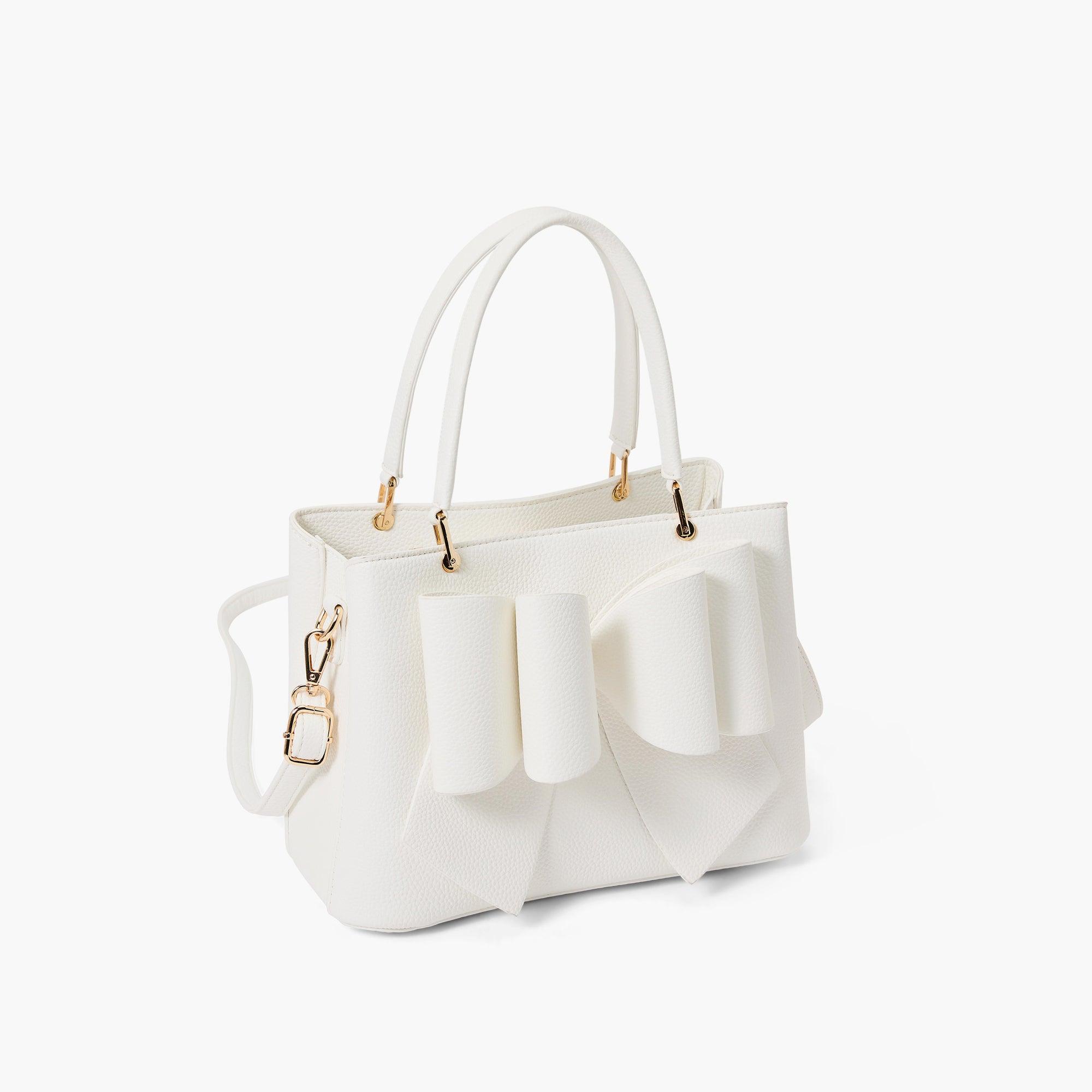 Jenna Bow Vegan Satchel Crossbody Bag