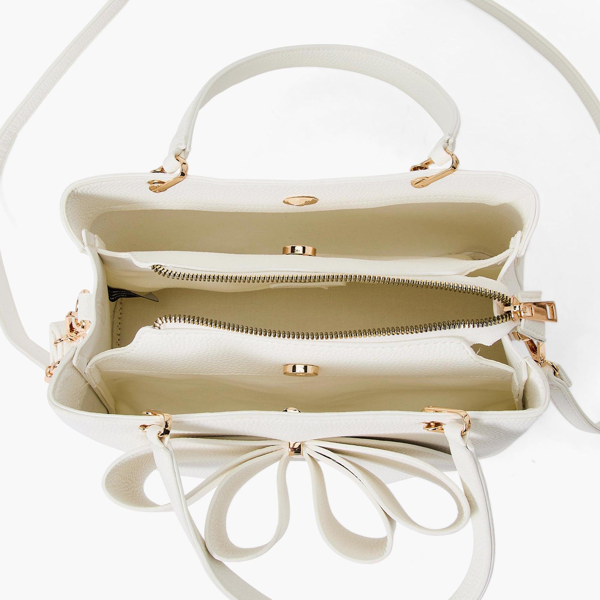 Jenna Bow Vegan Satchel Crossbody Bag