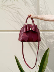Bea Braided Bow Vegan Top Handle Crossbody Bag