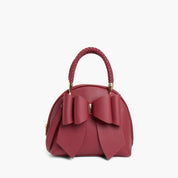 Bea Braided Bow Vegan Top Handle Crossbody Bag