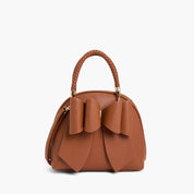 Bea Braided Bow Vegan Top Handle Crossbody Bag