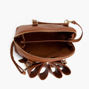 Bea Braided Bow Vegan Top Handle Crossbody Bag