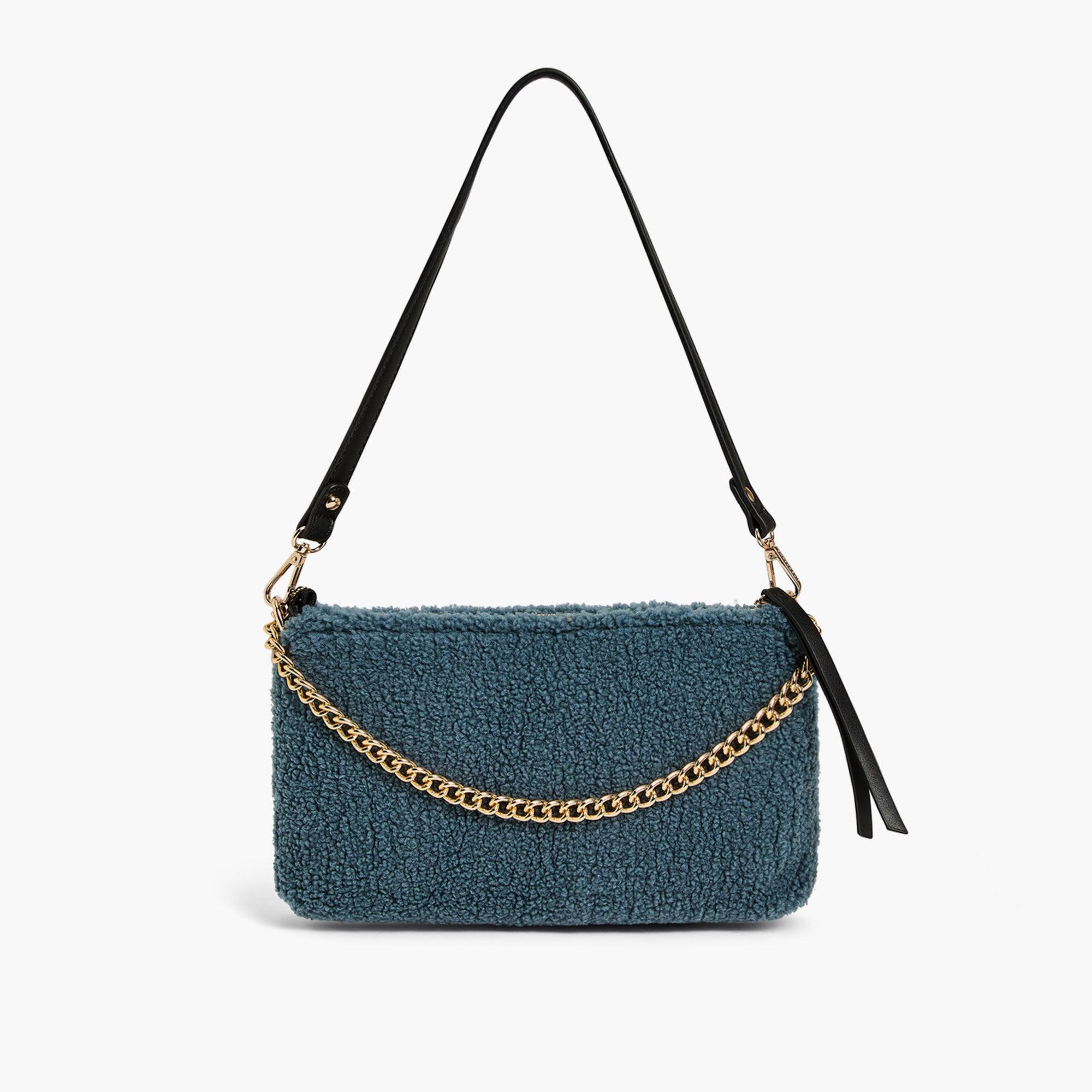 Demi Envelope Sherpa Shoulder Bag